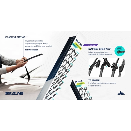 Wycieraczki Skalne Easy Fit Przód do BMW Seria 3 E90 Sedan (03.2005-08.2009)