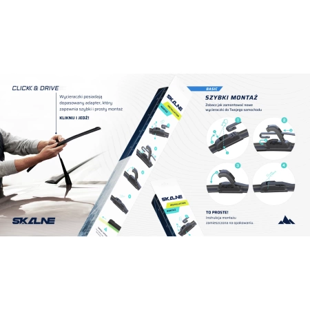 Wycieraczki Skalne Basic Przód do BMW X5 E53 (07.2002-10.2006)