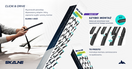 Wycieraczki Skalne Easy Fit Przód do Seat Exeo ST Kombi (06.2009-08.2013)